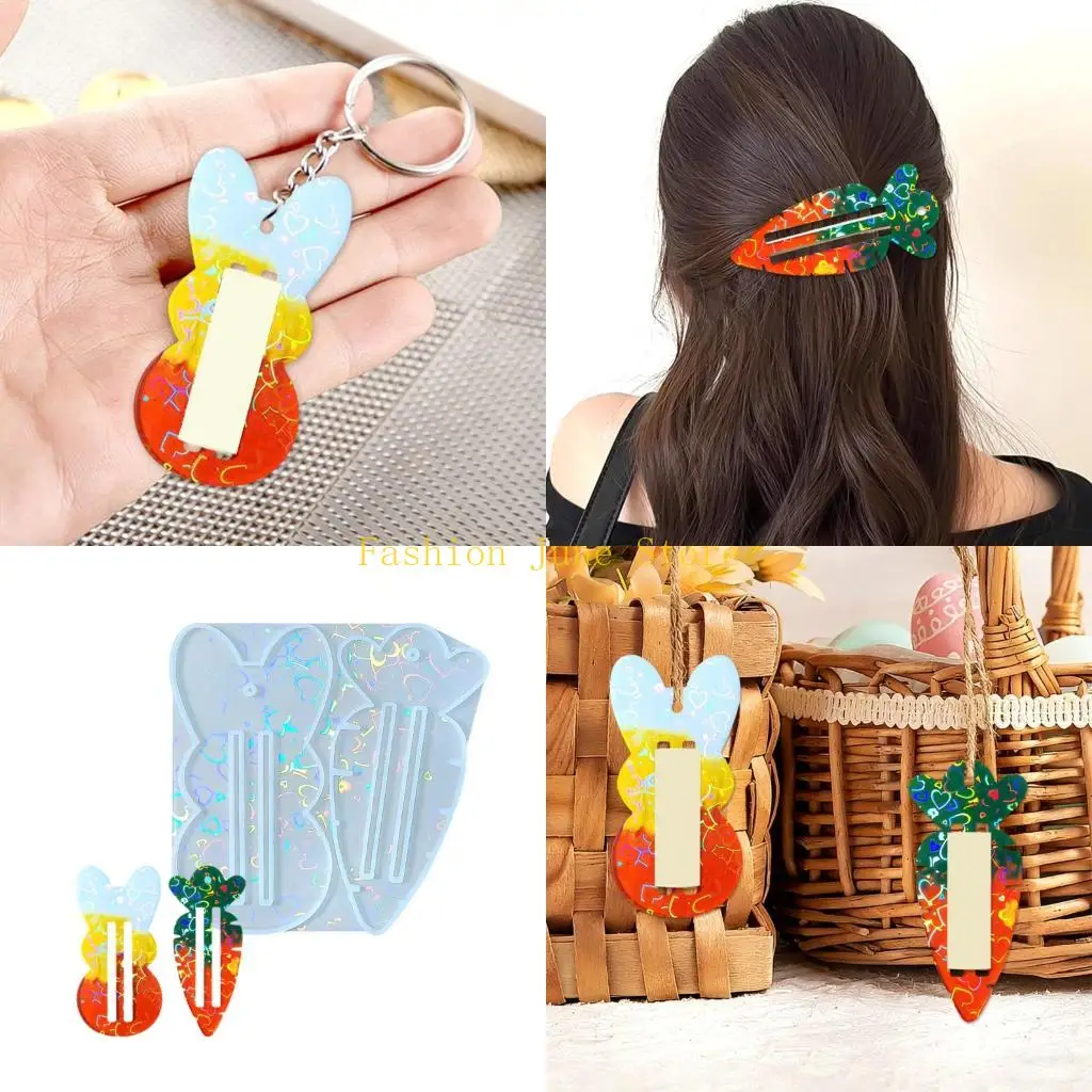 N5KA Artistic Rabbits Carrot Epoxy Resin Mould For Customes Jewelry Making Projects
N5KA Artistic Rabbits Carrot Epoxy Resin Mould For Customes Jewelry Making Projects