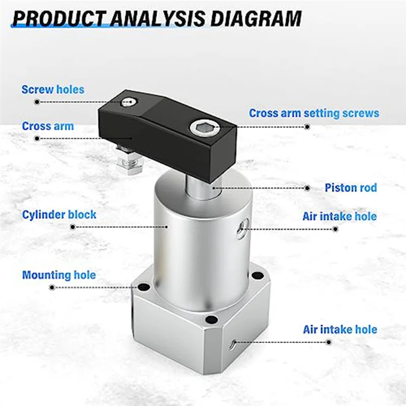 B07A-Pneumatic Right-Turn Cylinder Pneumatic Rotation Angle 90 Degree Clamping Rotation Angle Cylinder ACK25X90R Durable
B07A-Pneumatic Right-Turn Cylinder Pneumatic Rotation Angle 90 Degree Clamping Rotation Angle Cylinder ACK25X90R Durable