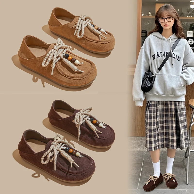 2026 New Spring Women's Shoes Genuine Leather Moccasins Two-way Wear Foldable Heel Flats Vintage Beaded Casual Loafers Soft Sole
2026 New Spring Women's Shoes Genuine Leather Moccasins Two-way Wear Foldable Heel Flats Vintage Beaded Casual Loafers Soft Sole