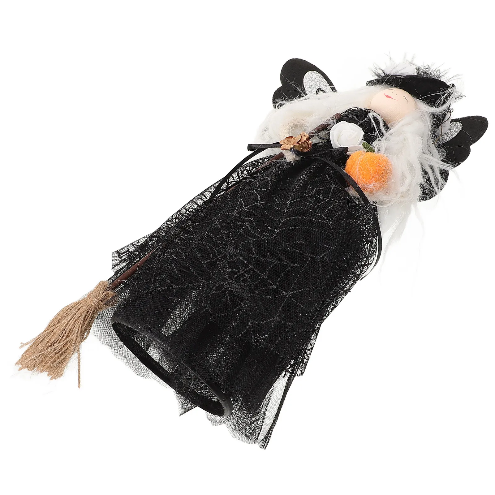 Halloween Witch Tree Topper Black Clad Witch Featuring Spider Web Skirt Hat Broom Halloween Home Party Decoration Ornament
Halloween Witch Tree Topper Black Clad Witch Featuring Spider Web Skirt Hat Broom Halloween Home Party Decoration Ornament