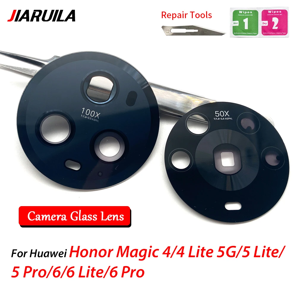 50pcs Rear Back Camera Lens For Huawei Honor Magic 5 Lite 6 Pro 4 Lite 5G 6 Lite Glass Cover with Sticker Adhesive Repair Parts
50pcs Rear Back Camera Lens For Huawei Honor Magic 5 Lite 6 Pro 4 Lite 5G 6 Lite Glass Cover with Sticker Adhesive Repair Parts