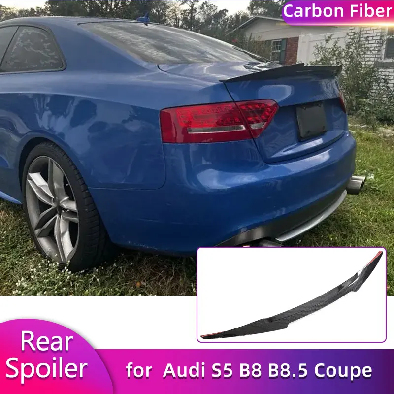 Full Carbon Fiber Rear Trunk Spoiler Wings for Audi S5 B8 B8.5 Coupe 2008-2017 Car Racing Rear Spoiler Boot Trunk Wing Lip
Full Carbon Fiber Rear Trunk Spoiler Wings for Audi S5 B8 B8.5 Coupe 2008-2017 Car Racing Rear Spoiler Boot Trunk Wing Lip