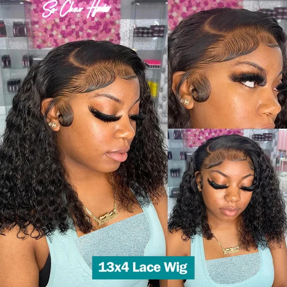 Bob Wig Water Wave Human Hair Wigs Short Bob Human Hair Wigs 13x4 Lace Frontal Wig 4x4 Curly Lace Front Human Hair Wig
Bob Wig Water Wave Human Hair Wigs Short Bob Human Hair Wigs 13x4 Lace Frontal Wig 4x4 Curly Lace Front Human Hair Wig