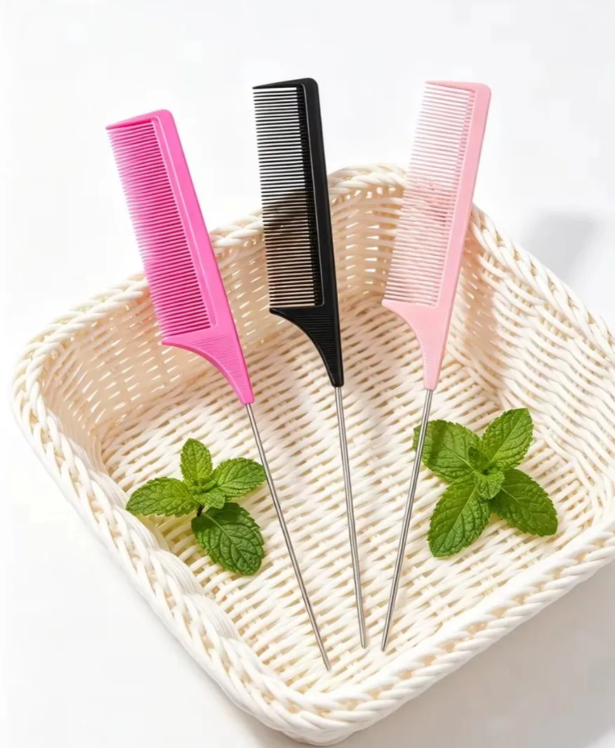 Professional Stainless Steel Hair Tail Comb Salon Cut Styling Tool with Fine Teeth Spiked Hair Care Barber Accessory
Professional Stainless Steel Hair Tail Comb Salon Cut Styling Tool with Fine Teeth Spiked Hair Care Barber Accessory