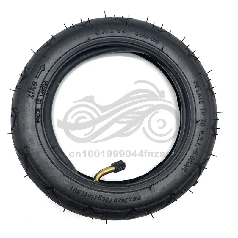 Высококачественная 8-дюймовая шина 8X1 1/4, пневматическая шина и внутренняя трубка с изогнутым клапаном для деталей велосипедного газового электрического скутера
Высококачественная 8-дюймовая шина 8X1 1/4, пневматическая шина и внутренняя трубка с изогнутым клапаном для деталей велосипедного газового электрического скутера