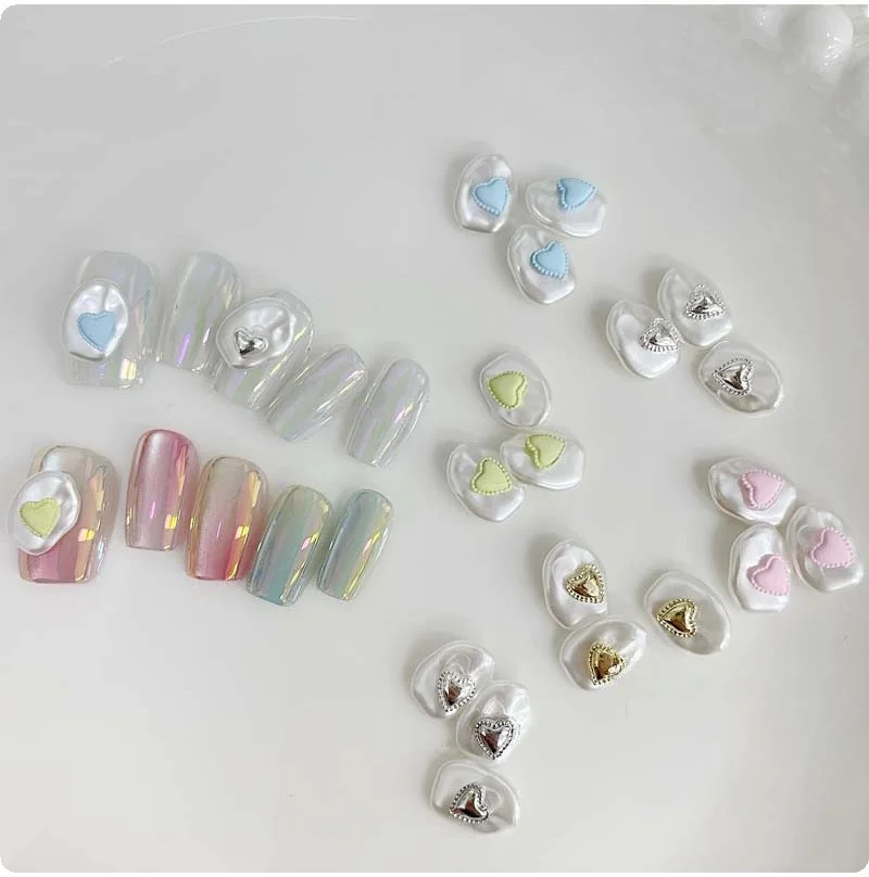 10 pcs Ins Heart Rhinestone Alloy Nail Charms Resin Baroque Pearl Nail Decor DIY Manicure Accessories
10 pcs Ins Heart Rhinestone Alloy Nail Charms Resin Baroque Pearl Nail Decor DIY Manicure Accessories