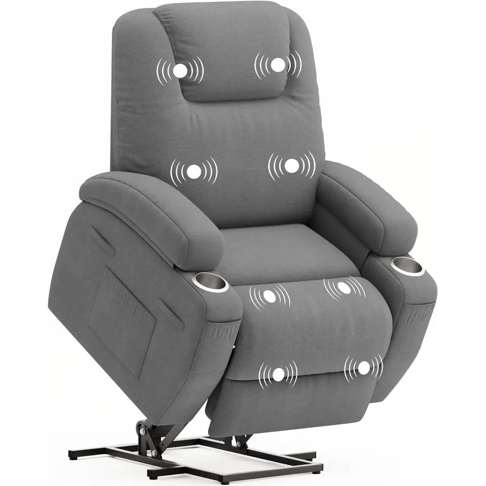 Power Lift Chair Massage Recliner Chairs for Elderly Ergonomic Design with Cup Holders amp Side Pockets, Remote Control Gray
Power Lift Chair Massage Recliner Chairs for Elderly Ergonomic Design with Cup Holders amp Side Pockets, Remote Control Gray