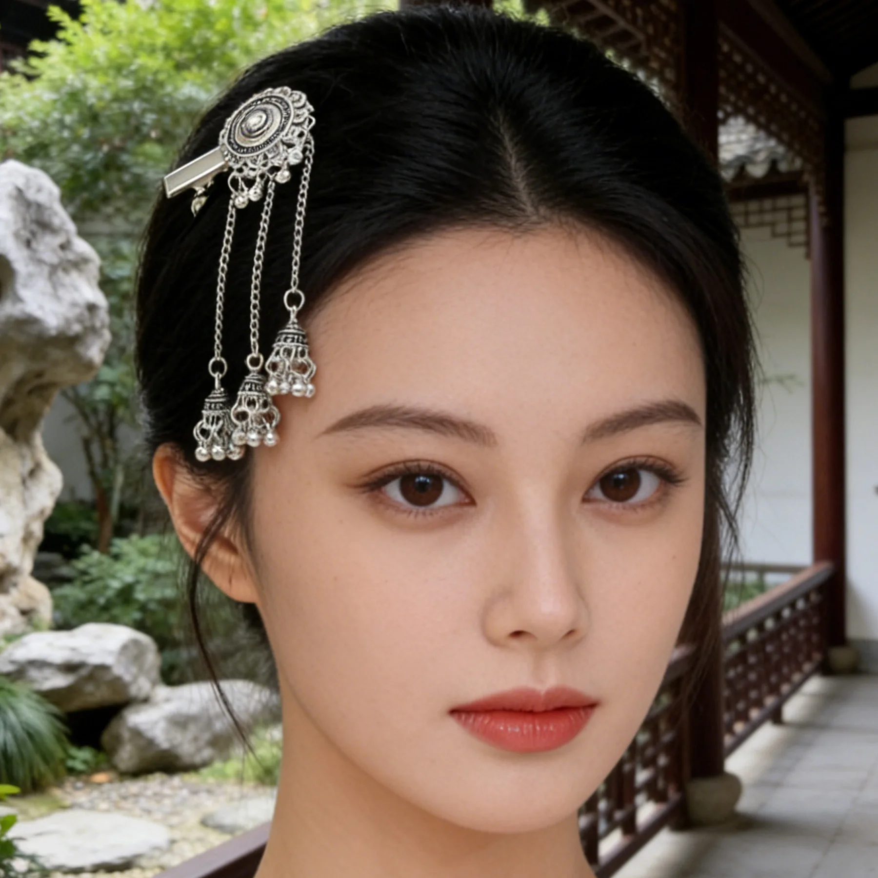 Ancient Round Shape Chain Tassel Hairpin Vintage Silver Ethnic Style Hair Clip Hair Accessories Kurdish Hair Jewelry Accessory
Ancient Round Shape Chain Tassel Hairpin Vintage Silver Ethnic Style Hair Clip Hair Accessories Kurdish Hair Jewelry Accessory