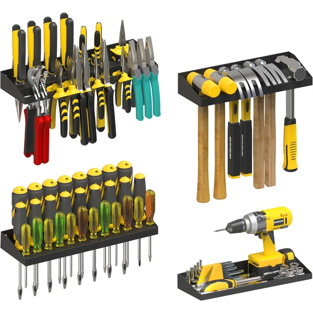 Wall Mount Hand Tool Storage Set, Screwdriver Organizer, Pliers Holder, Hammer Rack, Metal Hardware Tray for Garage Workshop
Wall Mount Hand Tool Storage Set, Screwdriver Organizer, Pliers Holder, Hammer Rack, Metal Hardware Tray for Garage Workshop