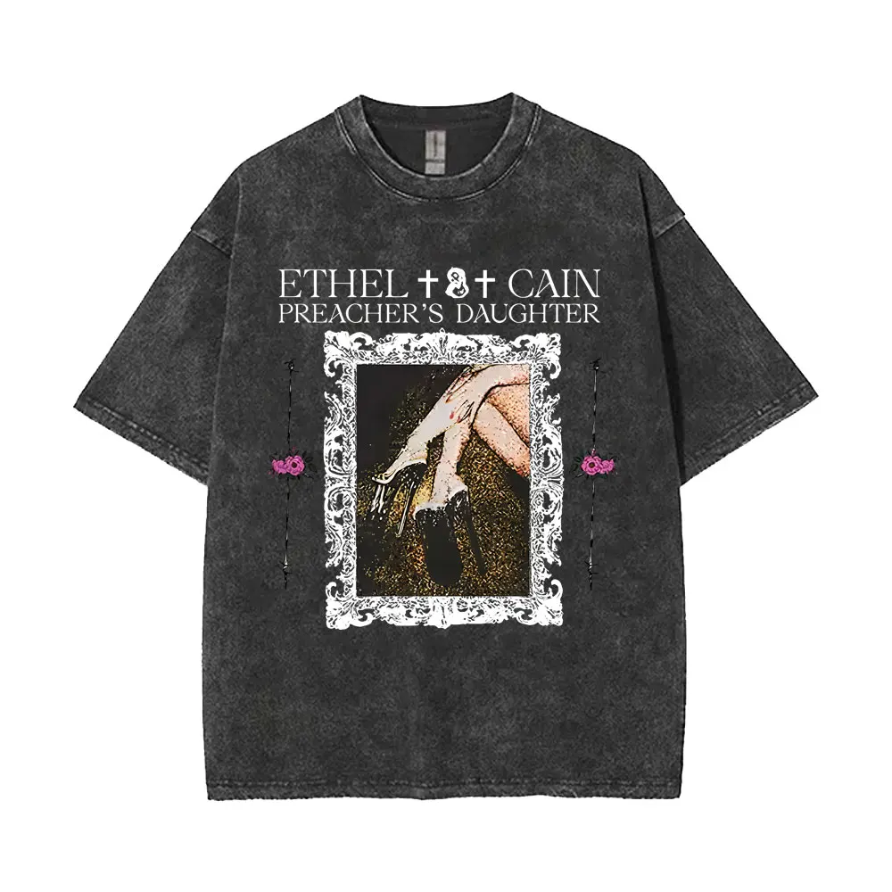 Washed Vintage Ethel Cain Preacher's Daughter Graphic T-shirt Men Women Retro Oversized T Shirts High Quality Cotton T-shirts
Washed Vintage Ethel Cain Preacher's Daughter Graphic T-shirt Men Women Retro Oversized T Shirts High Quality Cotton T-shirts