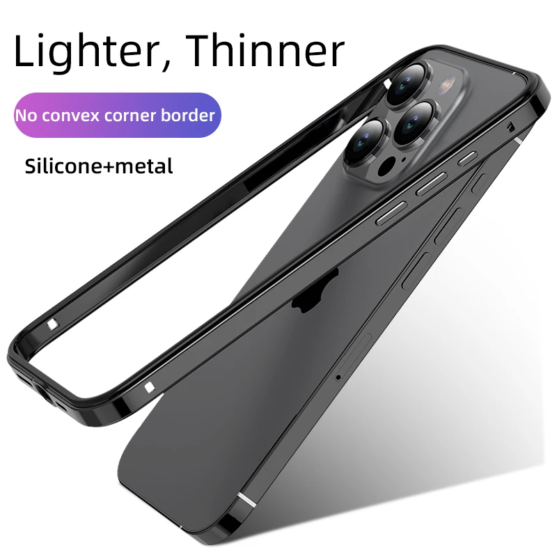 Luxury Business Hybrid Silicone Frame Aluminum Metal Phone Case for IPhone 16 15 13 12 Pro Max 14 Plus Better Heat Bumper Coque
Luxury Business Hybrid Silicone Frame Aluminum Metal Phone Case for IPhone 16 15 13 12 Pro Max 14 Plus Better Heat Bumper Coque