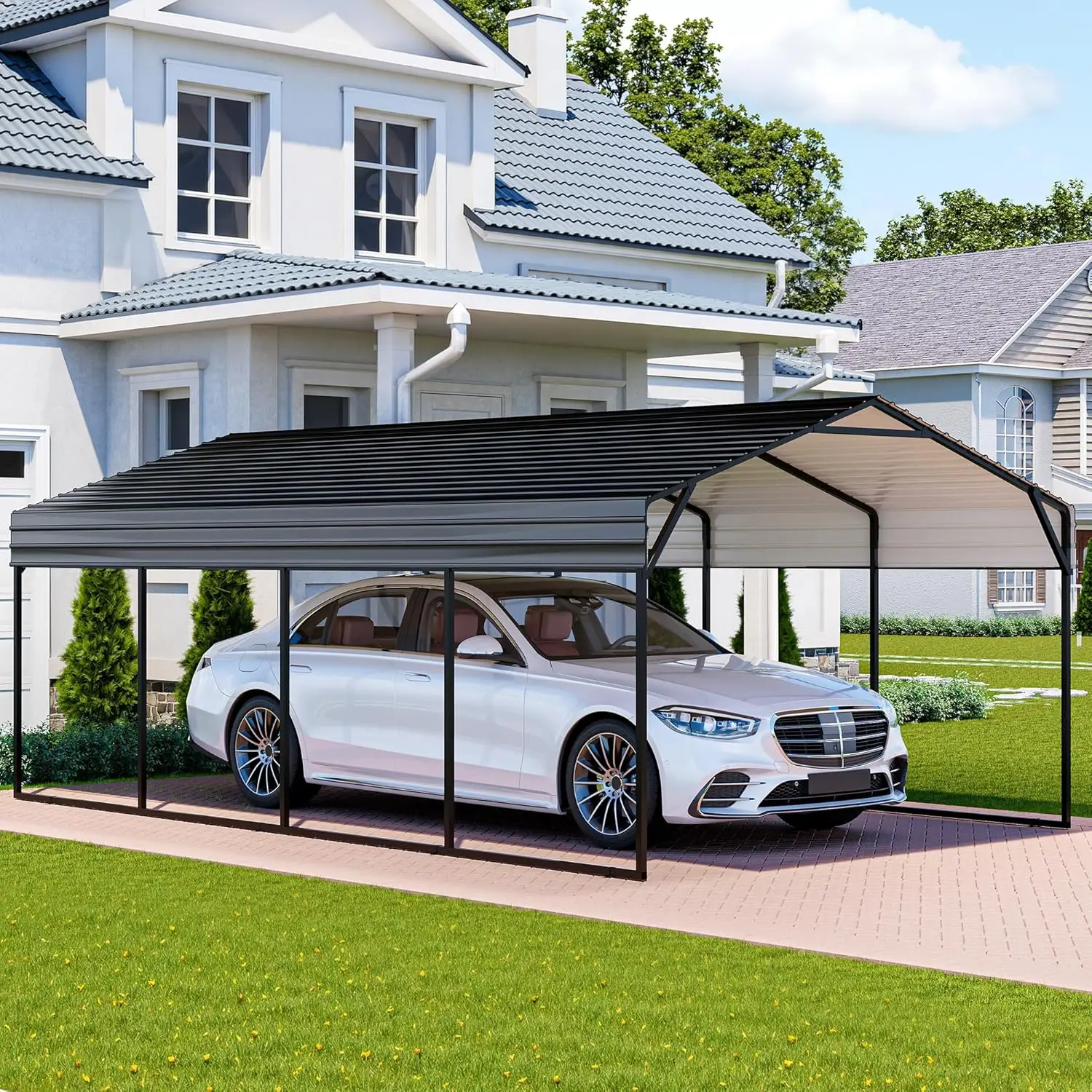 12x20 FT Metal Carport Enhanced Base Heavy Duty Garage Carports, Outdoor Garage Car Port, Oversized Carport Canopy, Customized
12x20 FT Metal Carport Enhanced Base Heavy Duty Garage Carports, Outdoor Garage Car Port, Oversized Carport Canopy, Customized