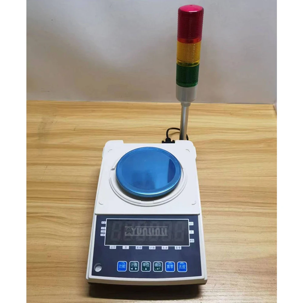 Stainless Steel Weighing Scale 3-color Light 3000g/500g 0.01g Digital Scale Audio-visual Synchronization Alarm Weighing/Counting
Stainless Steel Weighing Scale 3-color Light 3000g/500g 0.01g Digital Scale Audio-visual Synchronization Alarm Weighing/Counting