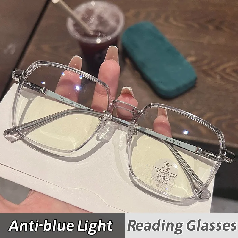 Stylish Women Reading Glasses Anti-blue Light Presbyopia Eyewear Fashion Transparent Women Glasses Optical Spectacle Eyeglasses
Stylish Women Reading Glasses Anti-blue Light Presbyopia Eyewear Fashion Transparent Women Glasses Optical Spectacle Eyeglasses