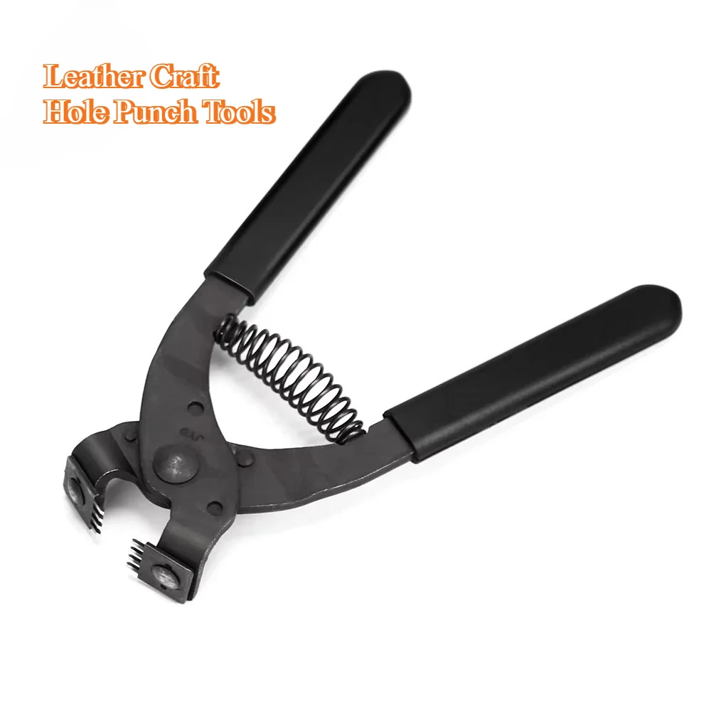 Handheld Silent Leather Hole Punch Pliers,Diamond Sewing Stitching Pricking Iron Chisel Professional Leather Craft Piercing Tool
Handheld Silent Leather Hole Punch Pliers,Diamond Sewing Stitching Pricking Iron Chisel Professional Leather Craft Piercing Tool
