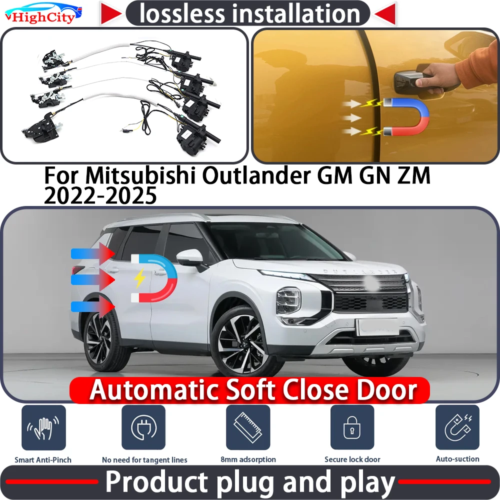 HighCity Electric Closing Door Lock Actuator for Mitsubishi Outlander GM GN ZM 2022-2025 Soft Close Power Latch System Auto
HighCity Electric Closing Door Lock Actuator for Mitsubishi Outlander GM GN ZM 2022-2025 Soft Close Power Latch System Auto