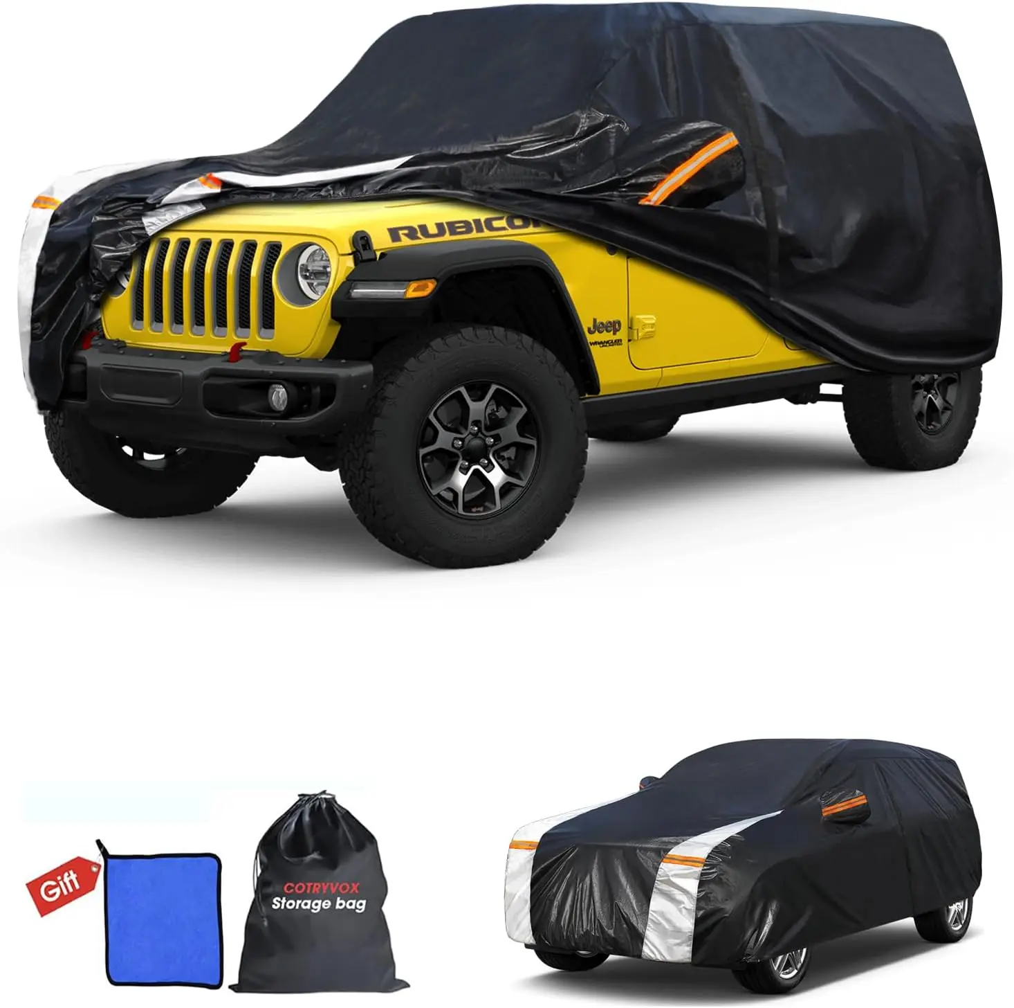 Multi-Layer Car Cover Custom Fit for Jeep Wrangler 2 Door (1987-2026), Waterproof All Weather Protection with Towel Gift
Multi-Layer Car Cover Custom Fit for Jeep Wrangler 2 Door (1987-2026), Waterproof All Weather Protection with Towel Gift