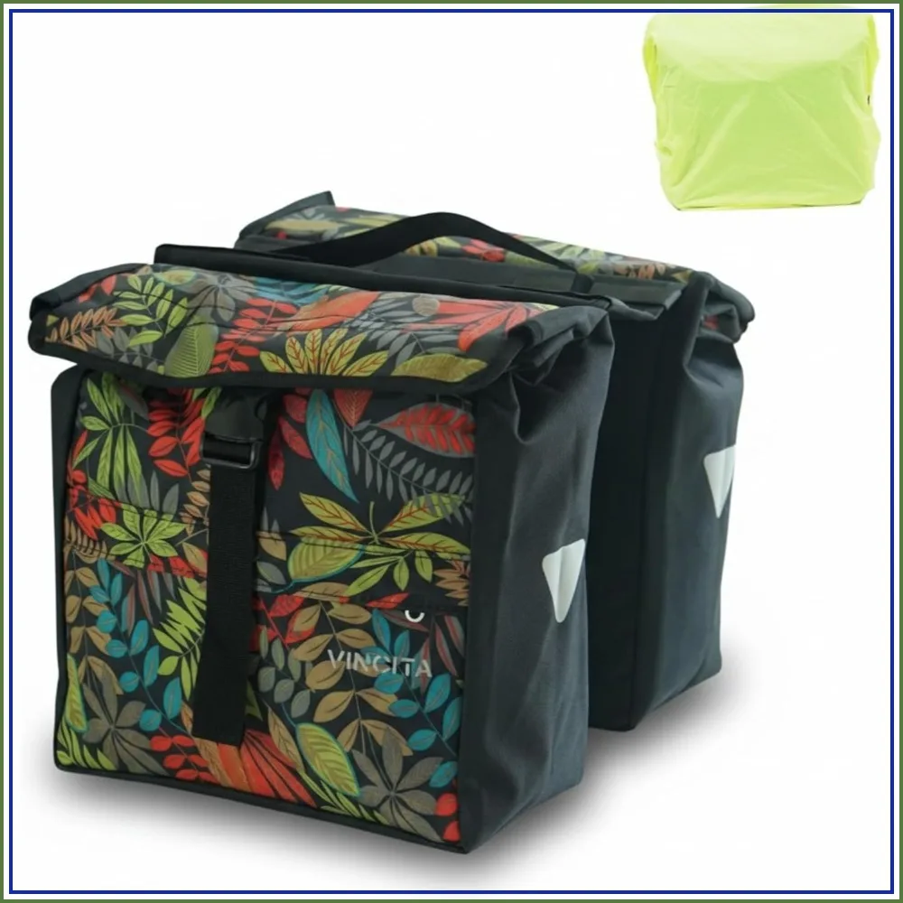 12L Double Bike Pannier Bag – Top Load Rear Rack Saddlebags with Rain Cover, Rigid Back & Reflective Trim for Road, Hybrid & E-Bikes
12L Double Bike Pannier Bag – Top Load Rear Rack Saddlebags with Rain Cover, Rigid Back & Reflective Trim for Road, Hybrid & E-Bikes