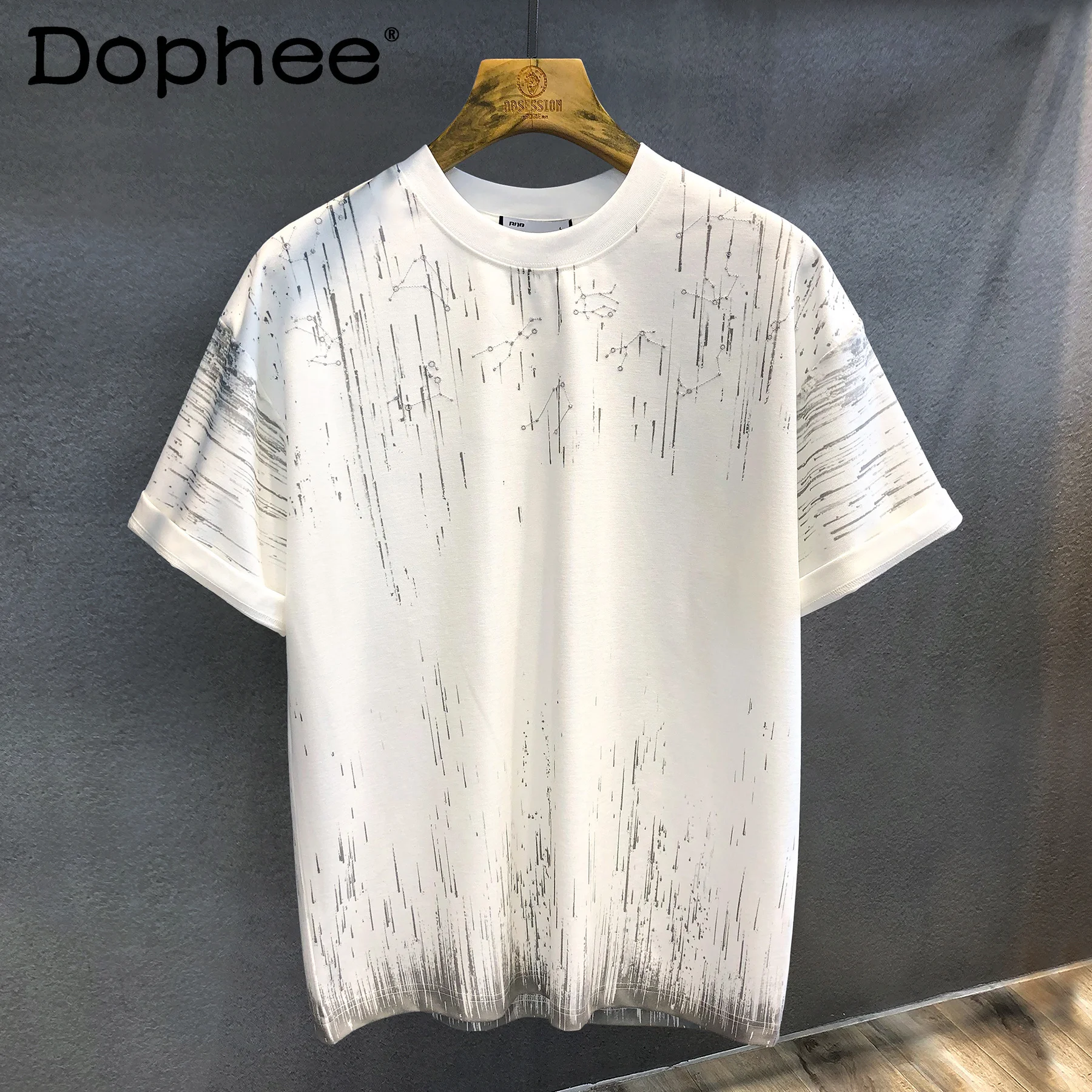 Summer New Fashion Trend Printed Round Neck Short Sleeve T-Shirt Handsome Sunny Men's Loose Casual Half Sleeve Top
Summer New Fashion Trend Printed Round Neck Short Sleeve T-Shirt Handsome Sunny Men's Loose Casual Half Sleeve Top