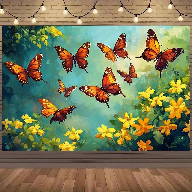 Butterfly Garden Tapestry Floral Art Wall Hanging Nature Decor Spring Home Design Free Hooks Included Elevate Your Space
Butterfly Garden Tapestry Floral Art Wall Hanging Nature Decor Spring Home Design Free Hooks Included Elevate Your Space