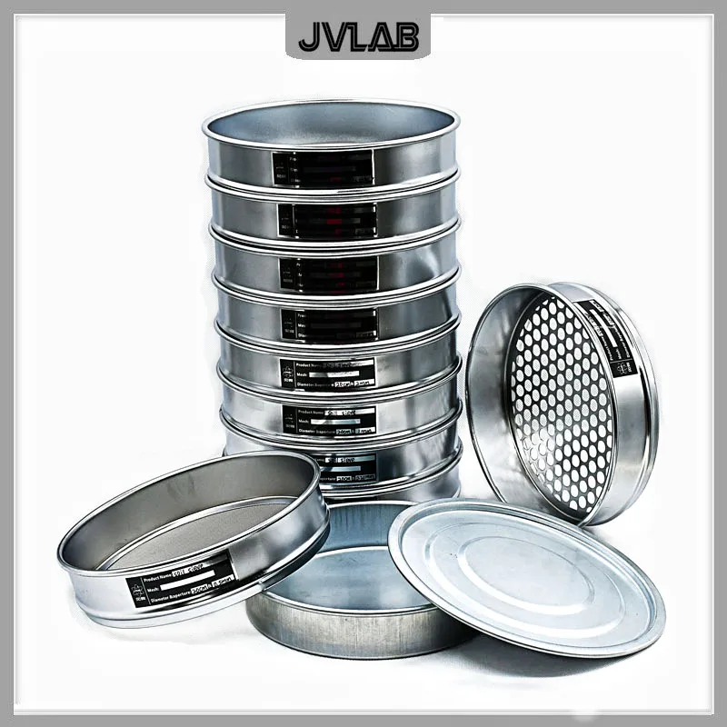 Soil Sieve Set Lab Standard Test Sieve Horticultural Round Hole Sample Sieve R20cm Aperture 0.075-60mm Lid & Bottom 11PCS
Soil Sieve Set Lab Standard Test Sieve Horticultural Round Hole Sample Sieve R20cm Aperture 0.075-60mm Lid & Bottom 11PCS
