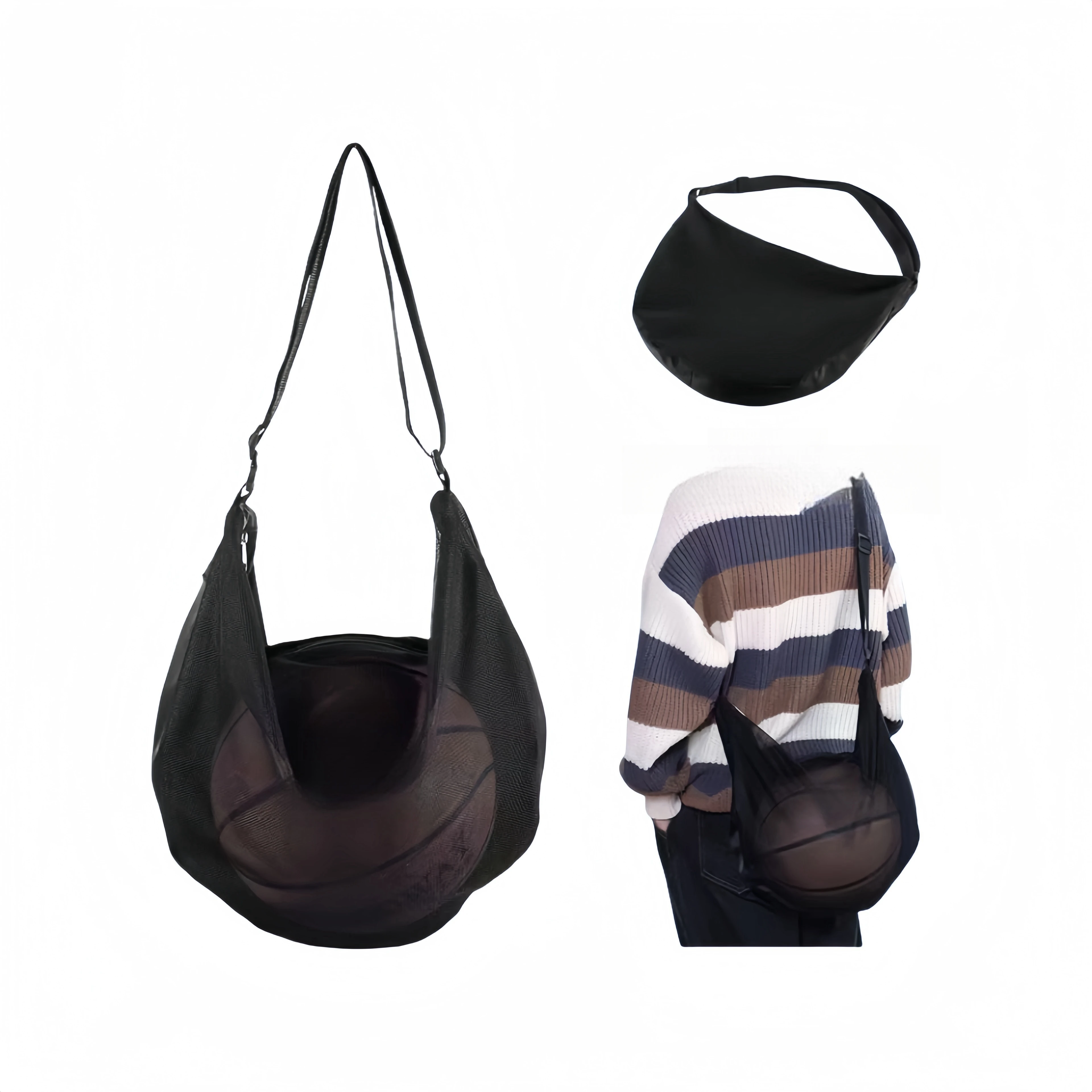 1 Basketball Bag, One Shoulder Sports Training Bag, Ball Bag, Mesh Bag, Volleyball and Soccer Storage Bag
1 Basketball Bag, One Shoulder Sports Training Bag, Ball Bag, Mesh Bag, Volleyball and Soccer Storage Bag