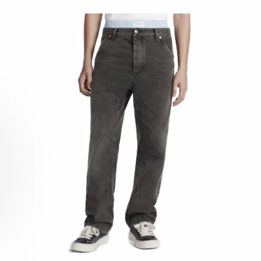 Adam Mid-Waist Straight Leg Denim Jeans Deep Grey Unisex Spring 2026 Casual Comfortable Fit Ladies Jeans with Pockets
Adam Mid-Waist Straight Leg Denim Jeans Deep Grey Unisex Spring 2026 Casual Comfortable Fit Ladies Jeans with Pockets