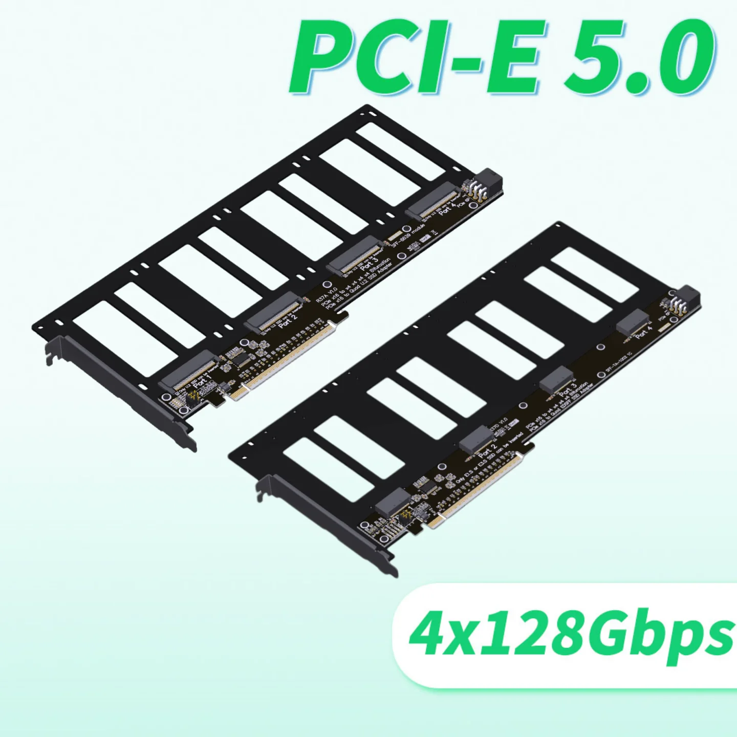 2025 NEW ADT PCIe 5.0 X16 To 4-Port E1.S/E3.S (SFF-TA-1002) Hard Disk Split Adapter Expansion Card Support One Drag Four
2025 NEW ADT PCIe 5.0 X16 To 4-Port E1.S/E3.S (SFF-TA-1002) Hard Disk Split Adapter Expansion Card Support One Drag Four