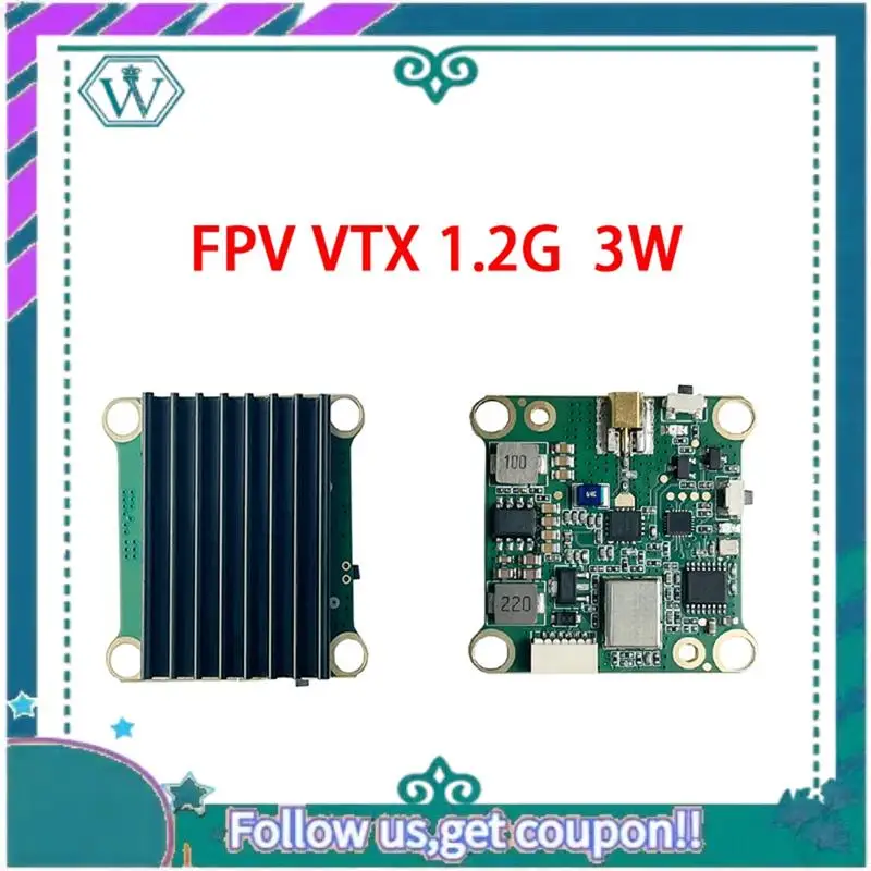 Upgraded 1.2G 1.3G 3W VTX 3000Mw 9 Channels FPV Audio Video Transmitter PAL/NTSC For FPV RC Racing Drone
Upgraded 1.2G 1.3G 3W VTX 3000Mw 9 Channels FPV Audio Video Transmitter PAL/NTSC For FPV RC Racing Drone