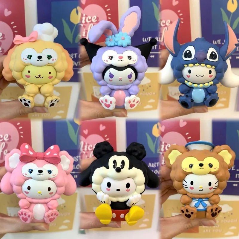 Anime Hello Kitty Melody Kuromi Cinnamoroll Cartoon Cross-dress Sheep Head Figure Blind Box Toy Collection Ornaments Kids Gifts
Anime Hello Kitty Melody Kuromi Cinnamoroll Cartoon Cross-dress Sheep Head Figure Blind Box Toy Collection Ornaments Kids Gifts