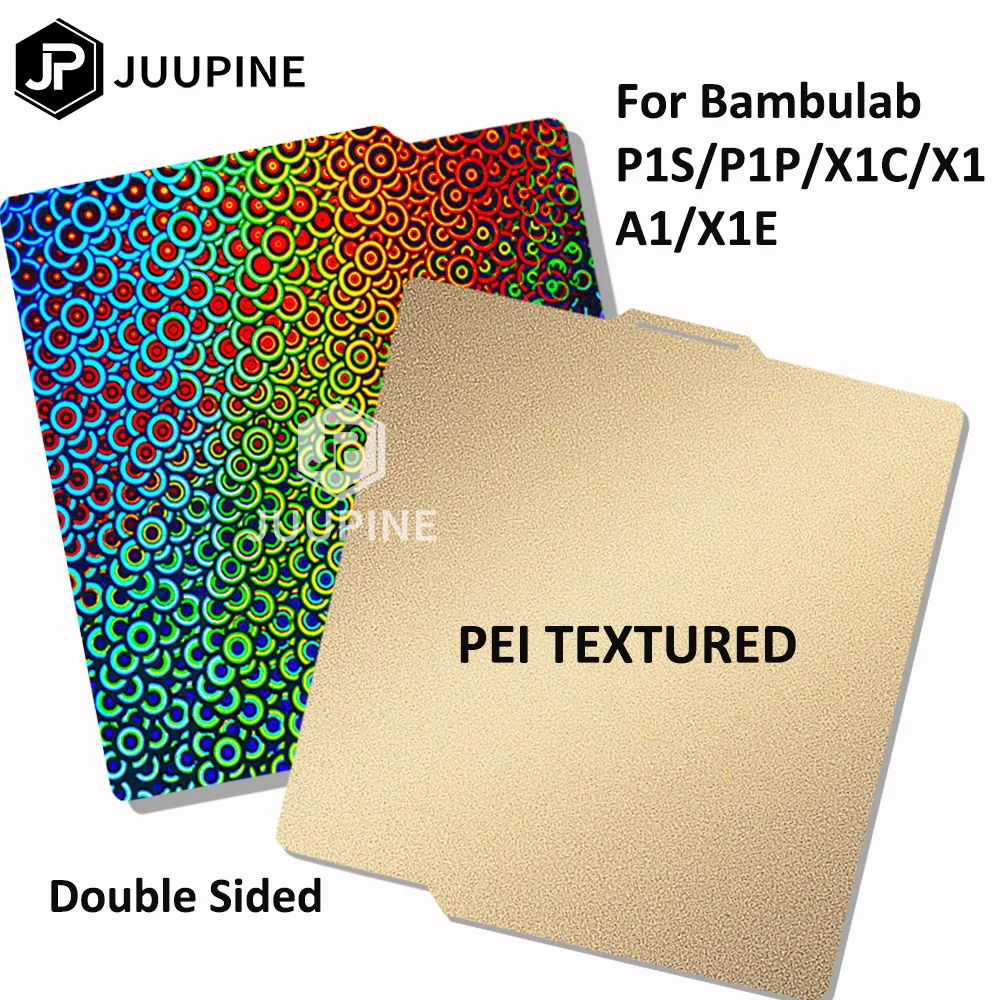 Пластина для лаборатории Bambu P1P/P1S/X1/X1C/X1E/A1, двухсторонняя стальная пластина из пружины PEI, пластина для лаборатории Bambulab
Пластина для лаборатории Bambu P1P/P1S/X1/X1C/X1E/A1, двухсторонняя стальная пластина из пружины PEI, пластина для лаборатории Bambulab