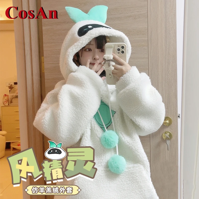 CosAn Hot Game Genshin Impact Wind Spirit Lumine Cosplay Costume Autumn/Winter Plush Hoodie Activity Party Role Play Clothing
CosAn Hot Game Genshin Impact Wind Spirit Lumine Cosplay Costume Autumn/Winter Plush Hoodie Activity Party Role Play Clothing