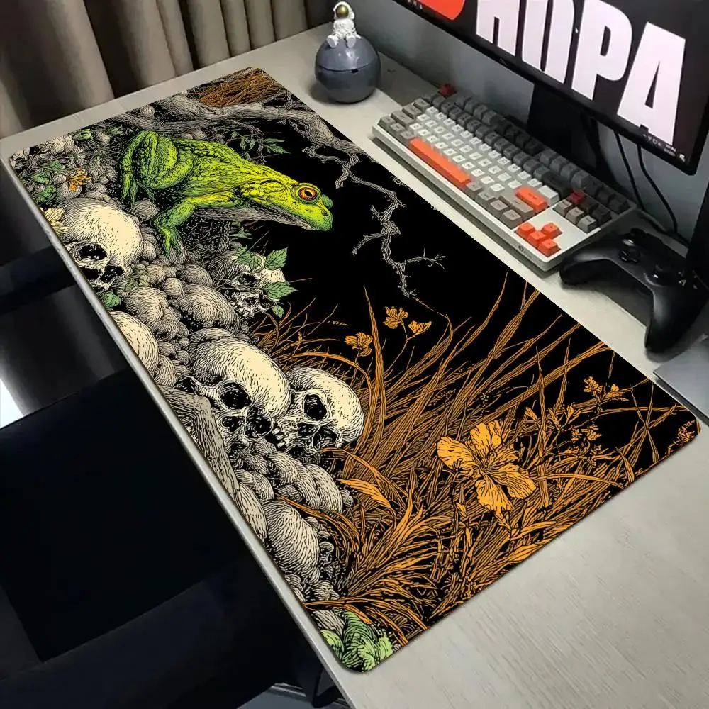 Ukiyo-e style frog and skulls Mouse Pad Desk Mat with Stitched Edge xxl mousepads Rubber Anti-slip gamer Keyboard Rug gaming mat
Ukiyo-e style frog and skulls Mouse Pad Desk Mat with Stitched Edge xxl mousepads Rubber Anti-slip gamer Keyboard Rug gaming mat