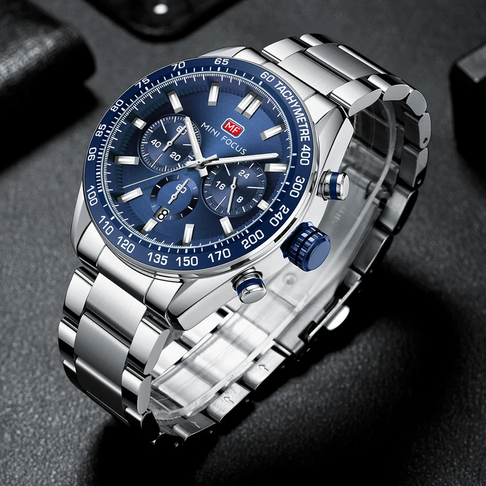MINI FOCUS Mens Luxury Watch Stainless Steel Luminescence Clock Casual Chic Waterproof Outdoor Sport Watch Reloj Hombre 0403G
MINI FOCUS Mens Luxury Watch Stainless Steel Luminescence Clock Casual Chic Waterproof Outdoor Sport Watch Reloj Hombre 0403G