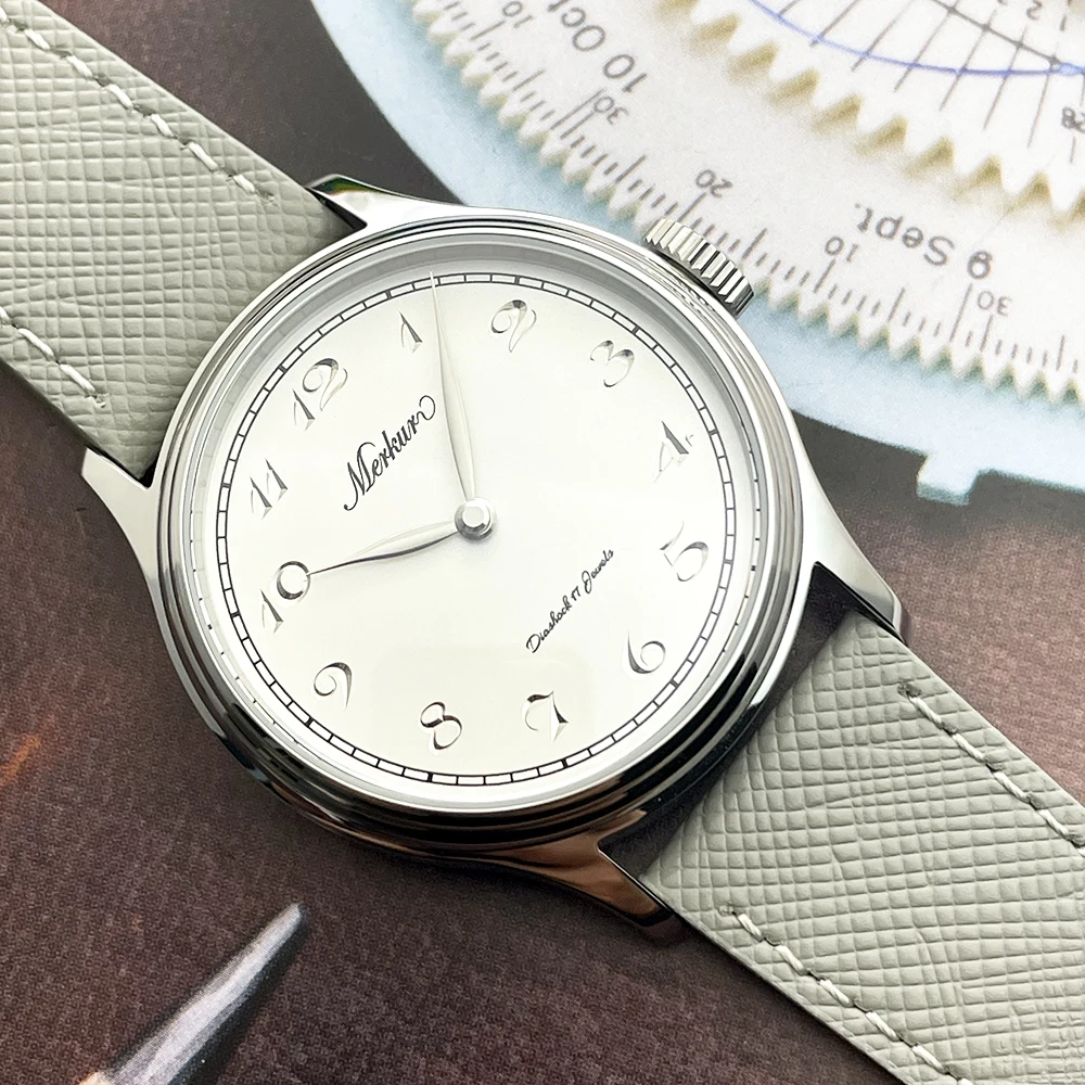 NEW Merkur Intaglio Watch 50m Skin Diver Watch Vintage White Mechanical Hand Watch 38mm Sapphire Relogio Masculino
NEW Merkur Intaglio Watch 50m Skin Diver Watch Vintage White Mechanical Hand Watch 38mm Sapphire Relogio Masculino