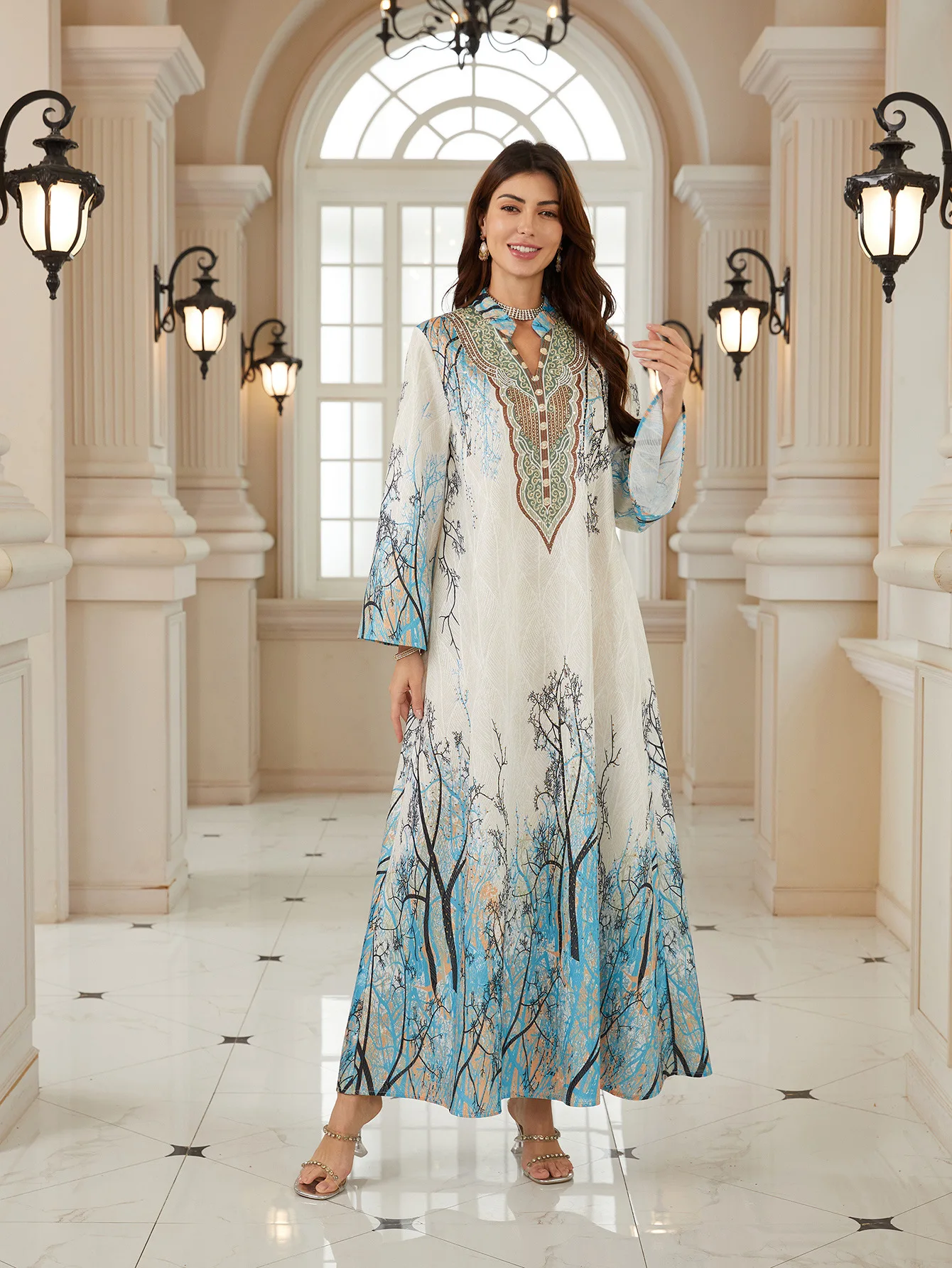 New Cross-border Robe Spot Dress, Turkey, Jacquard Mesh Printing Large Size Women's Clothing Cw32644
New Cross-border Robe Spot Dress, Turkey, Jacquard Mesh Printing Large Size Women's Clothing Cw32644