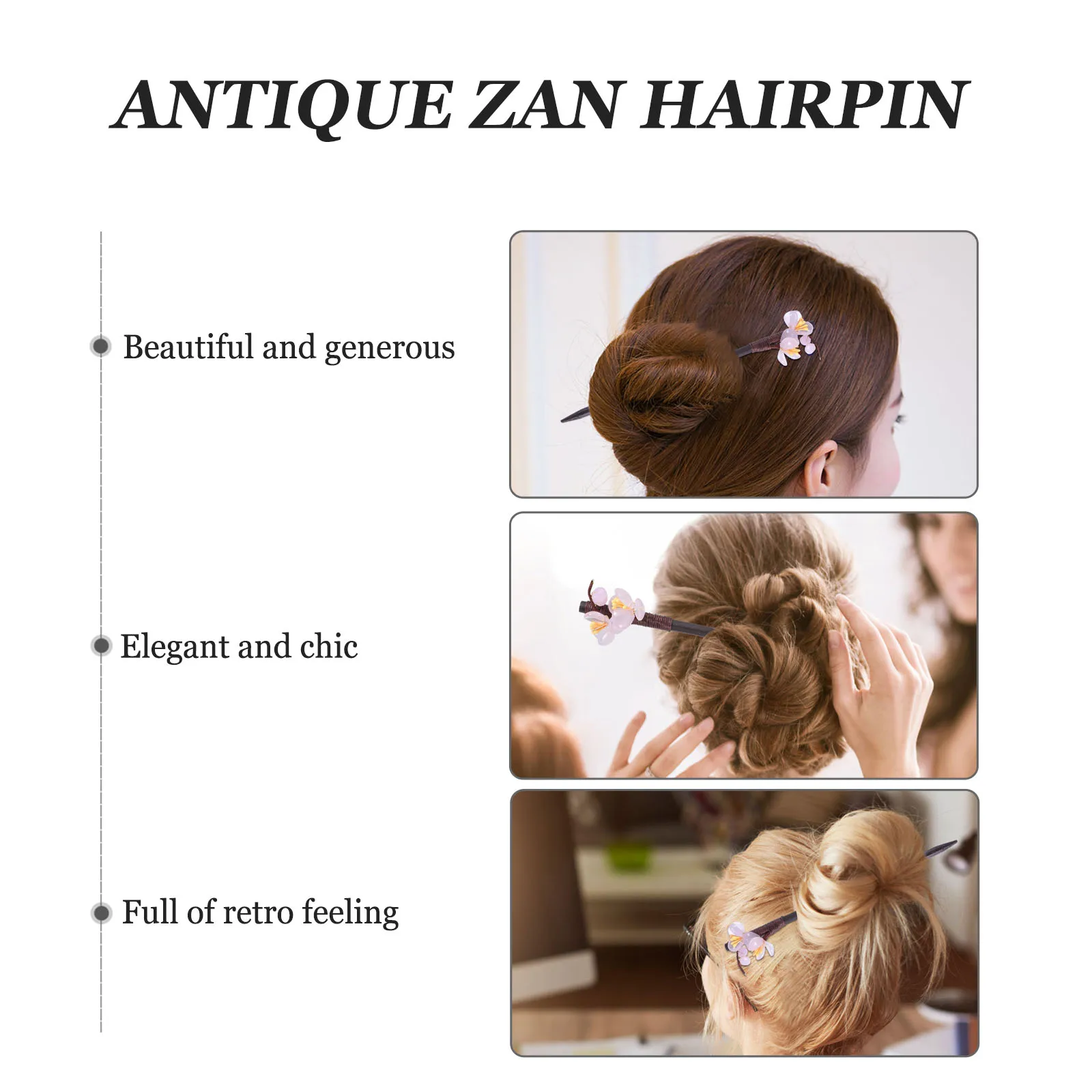 1pc Retro Style Hairpin Ancient Chinese Hair Accessory Vintage Elegant Hair Stick For Women Party Festival Ceremony Dark Red 
1pc Retro Style Hairpin Ancient Chinese Hair Accessory Vintage Elegant Hair Stick For Women Party Festival Ceremony Dark Red