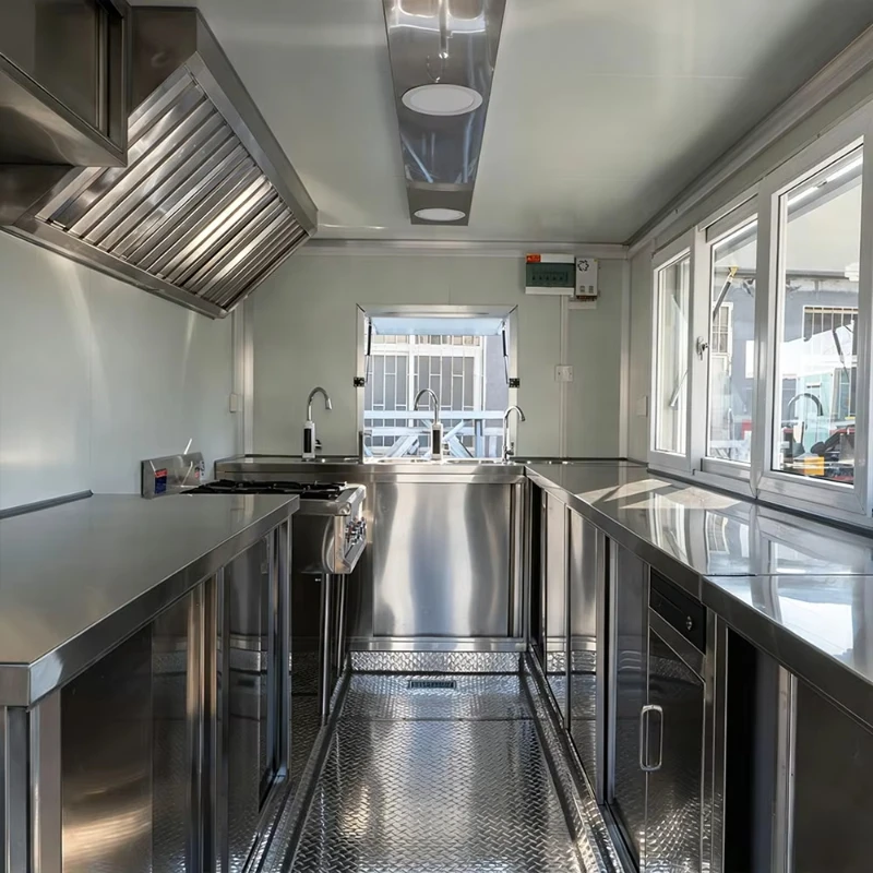 High Quality Food Van Fiberglass (FRP) Catering Trailer for Fast Food Pizza Candy Chips Ice Cream Machine CE Customizable
High Quality Food Van Fiberglass (FRP) Catering Trailer for Fast Food Pizza Candy Chips Ice Cream Machine CE Customizable
