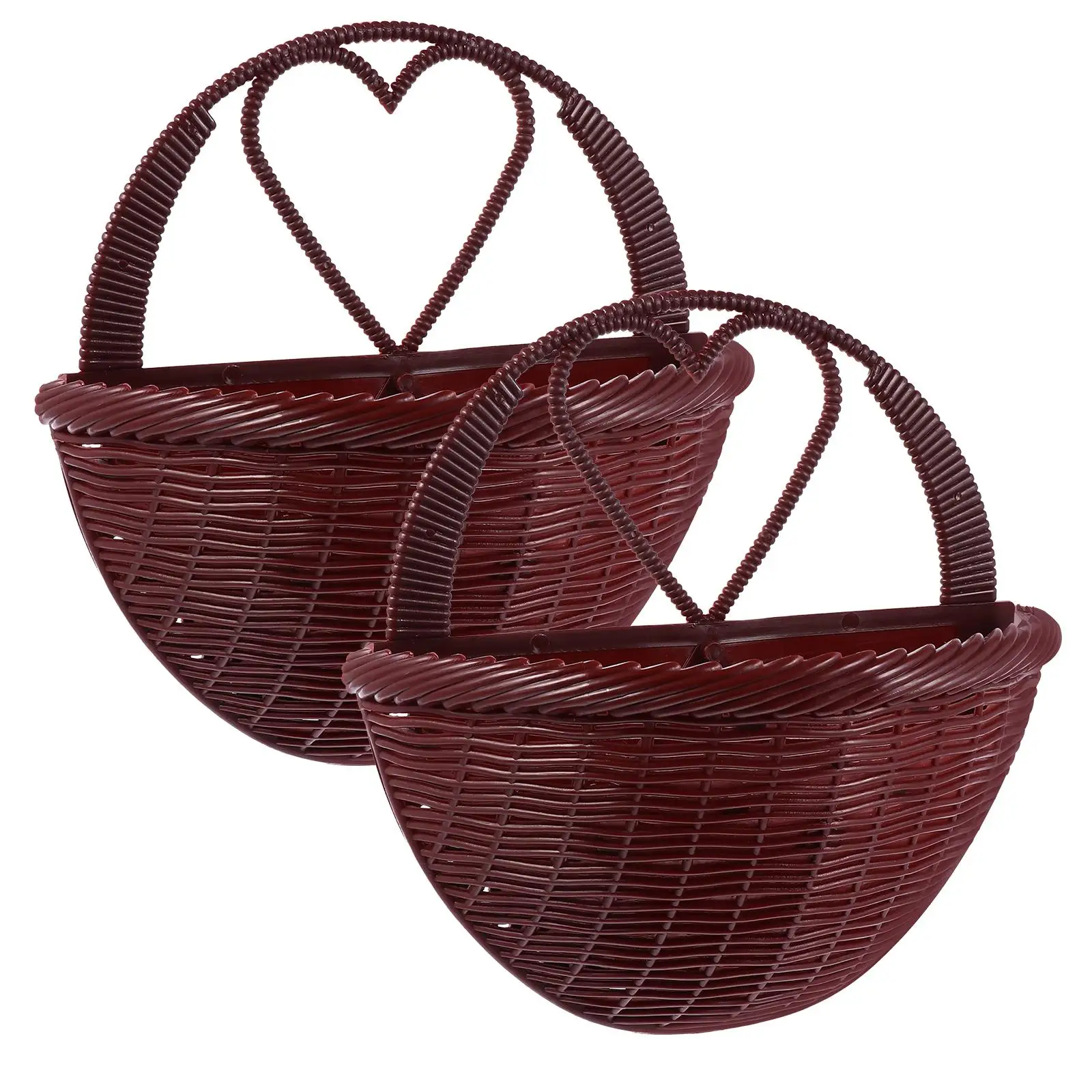 2 Pcs Wall Hanging Flower Basket Plastic Pot Decor Plant Mounted Baskets Holder Storage
2 Pcs Wall Hanging Flower Basket Plastic Pot Decor Plant Mounted Baskets Holder Storage