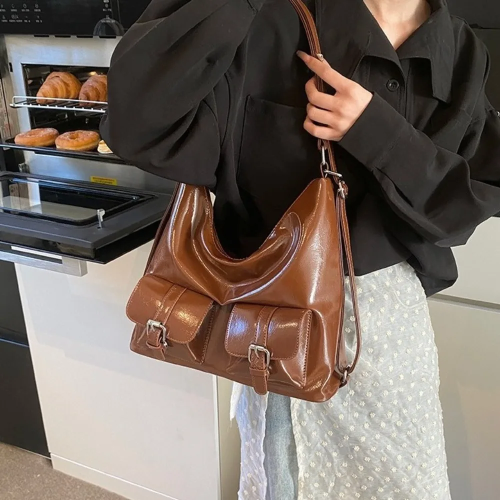 Solid Color Multiple Pockets Backpacks Large Capacity Shoulder Bag PU Leather Crosbody Bag Handbag Y2K Style Women's Backpack
Solid Color Multiple Pockets Backpacks Large Capacity Shoulder Bag PU Leather Crosbody Bag Handbag Y2K Style Women's Backpack