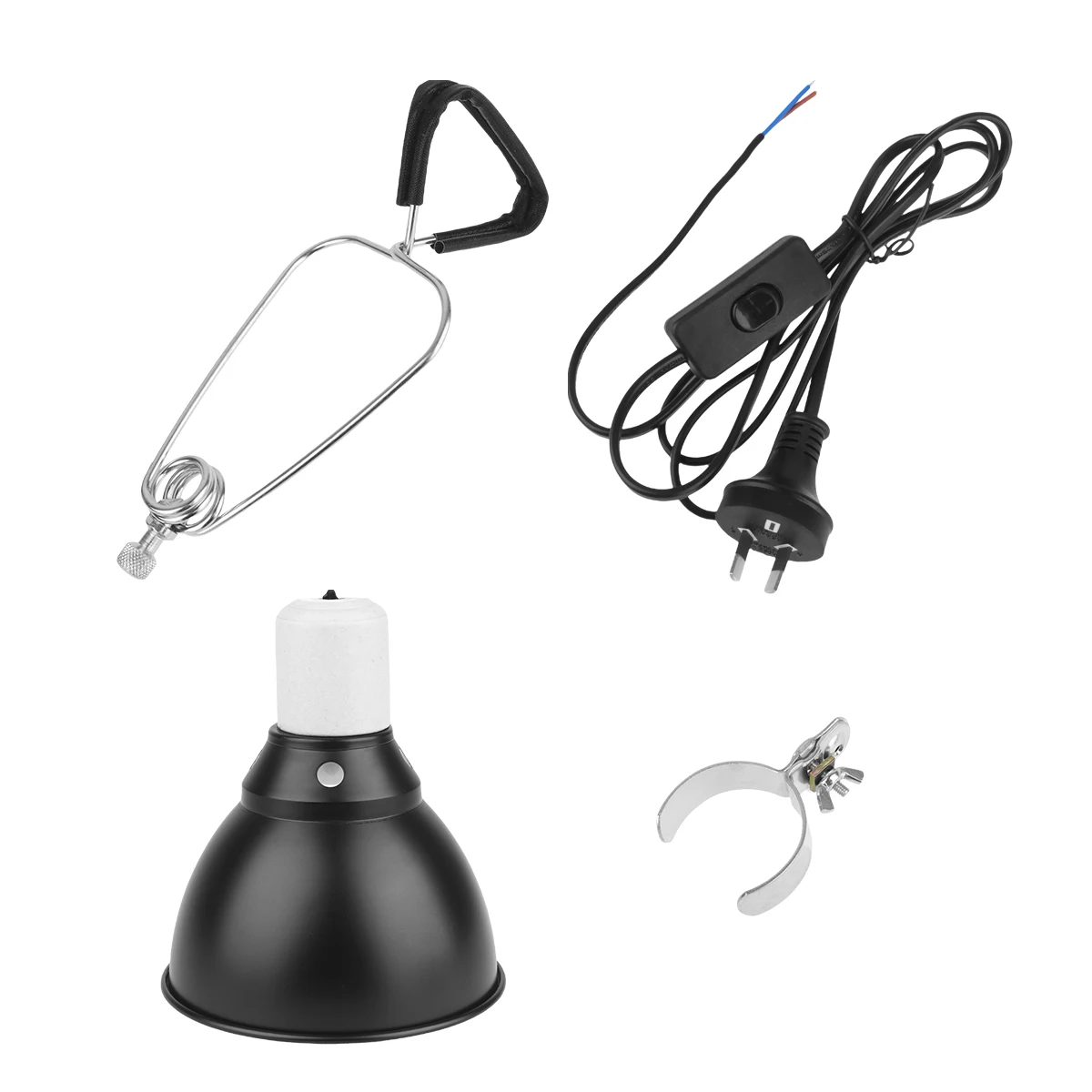 Reptile Lamp Holder Pet Heating Lampshade Fully Adjustable 360 Degree Metal Clamp Light Shade for Ceramic Heaters
Reptile Lamp Holder Pet Heating Lampshade Fully Adjustable 360 Degree Metal Clamp Light Shade for Ceramic Heaters