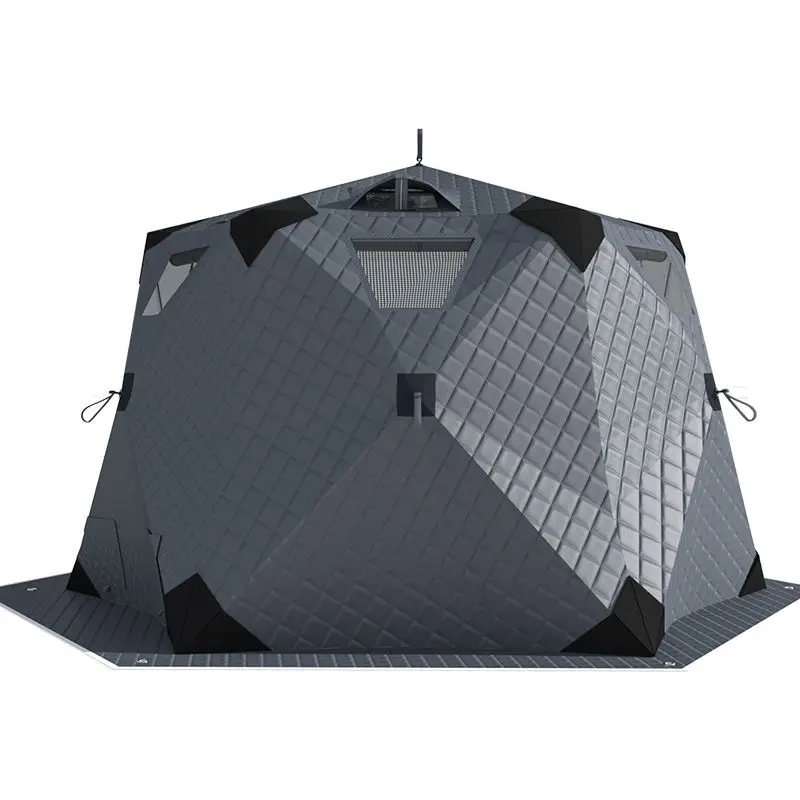 Палатка для зимней рыбалки на 8-12 человек с отверстием для печи и полом, портативное укрытие для рыбалки на льду, 210D, с утепленным слоем, из ткани Оксфорд, шестиугольная
Палатка для зимней рыбалки на 8-12 человек с отверстием для печи и полом, портативное укрытие для рыбалки на льду, 210D, с утепленным слоем, из ткани Оксфорд, шестиугольная