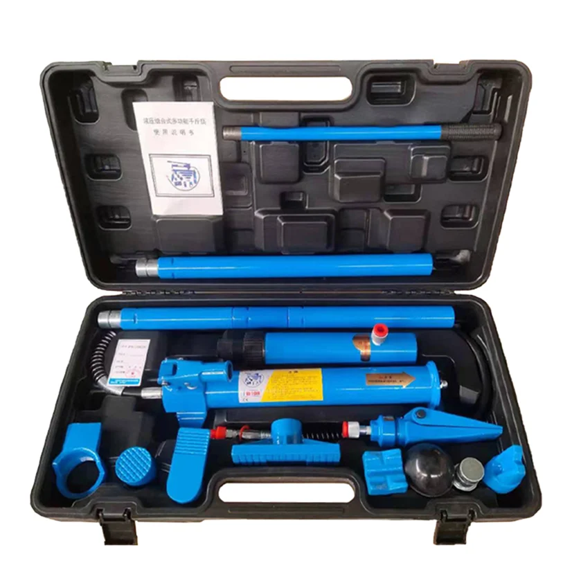 10 Ton Porta Power Kit Hydraulic Ram with Pump with 1.4 m Oil Hose Portable Hydraulic Jack with Storage Case for Automotive
10 Ton Porta Power Kit Hydraulic Ram with Pump with 1.4 m Oil Hose Portable Hydraulic Jack with Storage Case for Automotive
