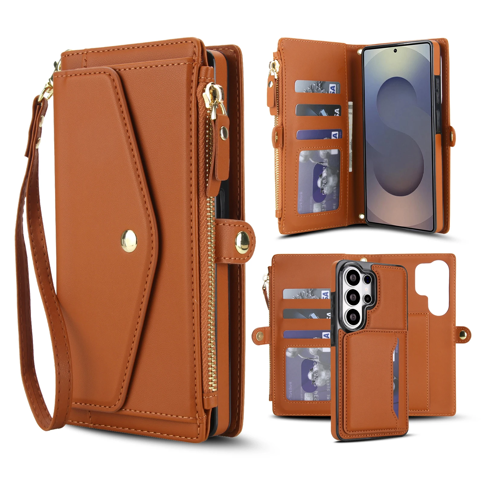 2 in 1 Detachable Magnetic Cards Solt Zipper Wallet Leather Case for Samsung S26 Ultra Edge S25 Plus S24 FE A56 A36 A16 Cover
2 in 1 Detachable Magnetic Cards Solt Zipper Wallet Leather Case for Samsung S26 Ultra Edge S25 Plus S24 FE A56 A36 A16 Cover