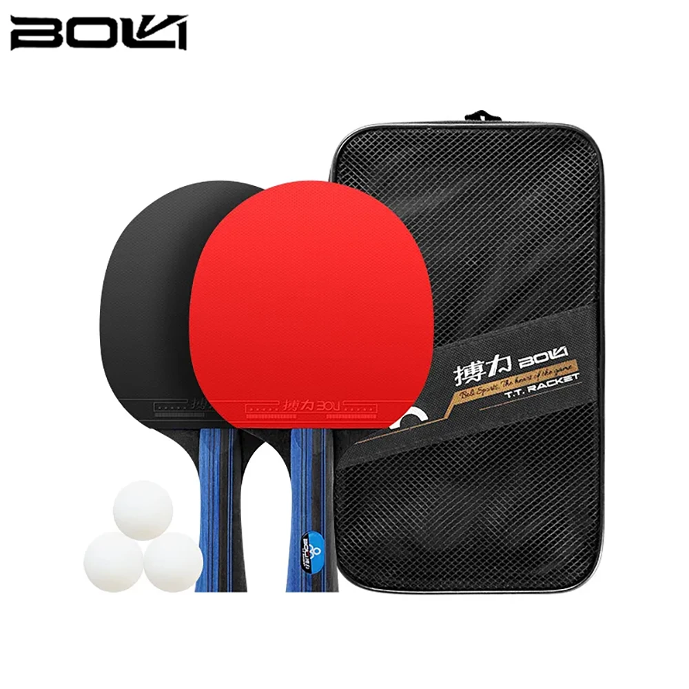 Professional BOLI A10 Table Tennis Rackets Original 2PCS Offensive 7 Ply Wood Ping Pong Rackets With Carrying Bag
Professional BOLI A10 Table Tennis Rackets Original 2PCS Offensive 7 Ply Wood Ping Pong Rackets With Carrying Bag