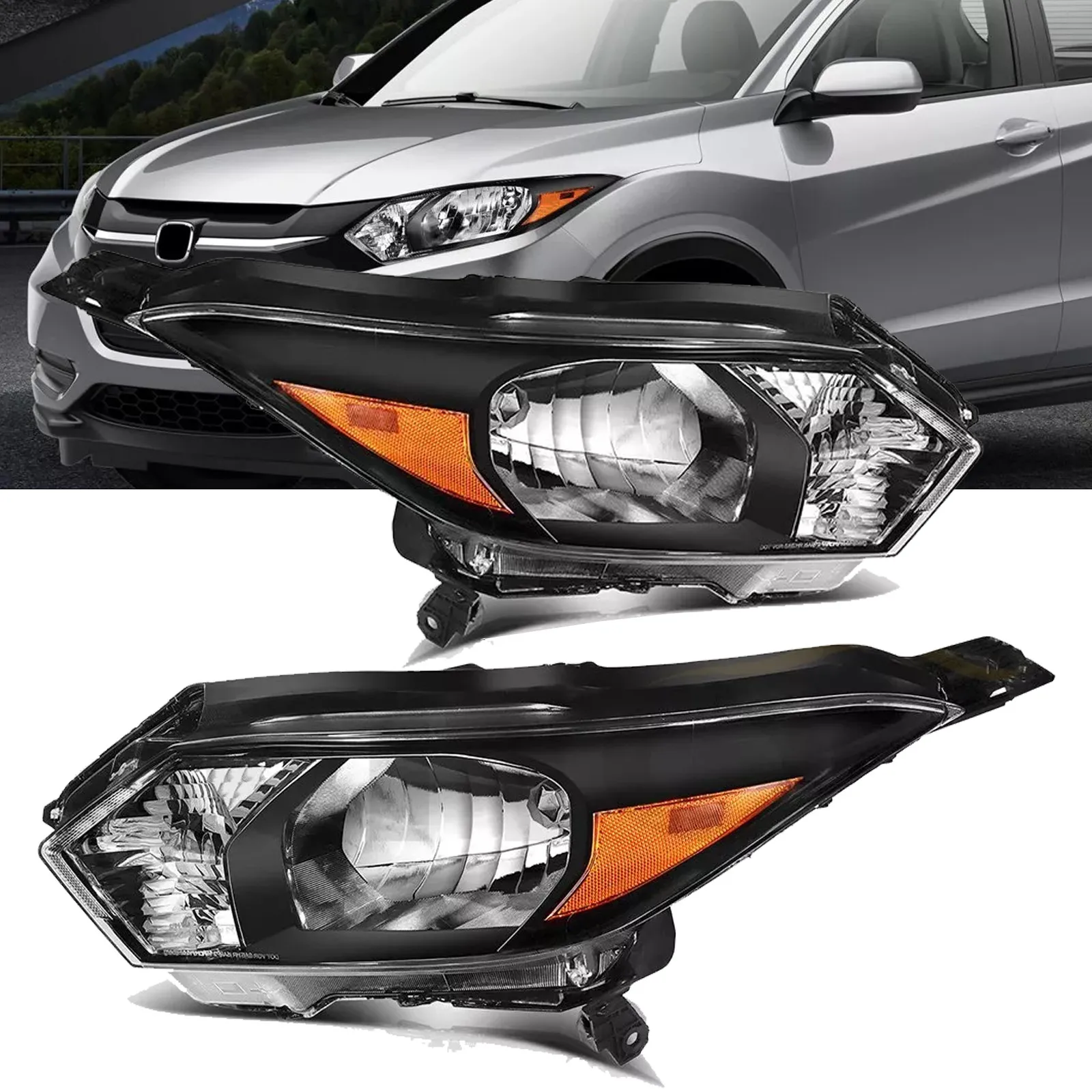 Fits 2016 2017 2018 Honda HRV HR-V Headlights Assembly Headlamps Pair Left&Right
Fits 2016 2017 2018 Honda HRV HR-V Headlights Assembly Headlamps Pair Left&Right