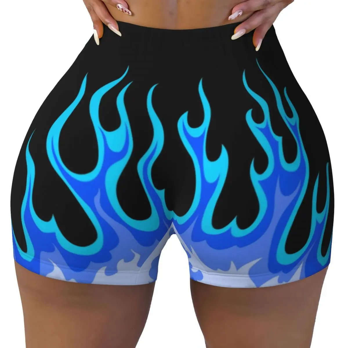 Custom Blue Hot Fire Racing Flames Байкерские шорты для бега в тренажерном зале Женские спортивные шорты для йоги
Custom Blue Hot Fire Racing Flames Байкерские шорты для бега в тренажерном зале Женские спортивные шорты для йоги