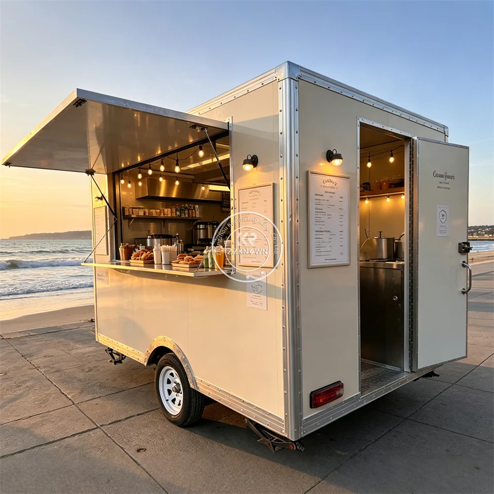 Commercial Kitchen Trailer Mobile Kitchen Bubble Tea Coffee Truck Factory Supply Food Trailer Outdoor Food Truck For Sale
Commercial Kitchen Trailer Mobile Kitchen Bubble Tea Coffee Truck Factory Supply Food Trailer Outdoor Food Truck For Sale