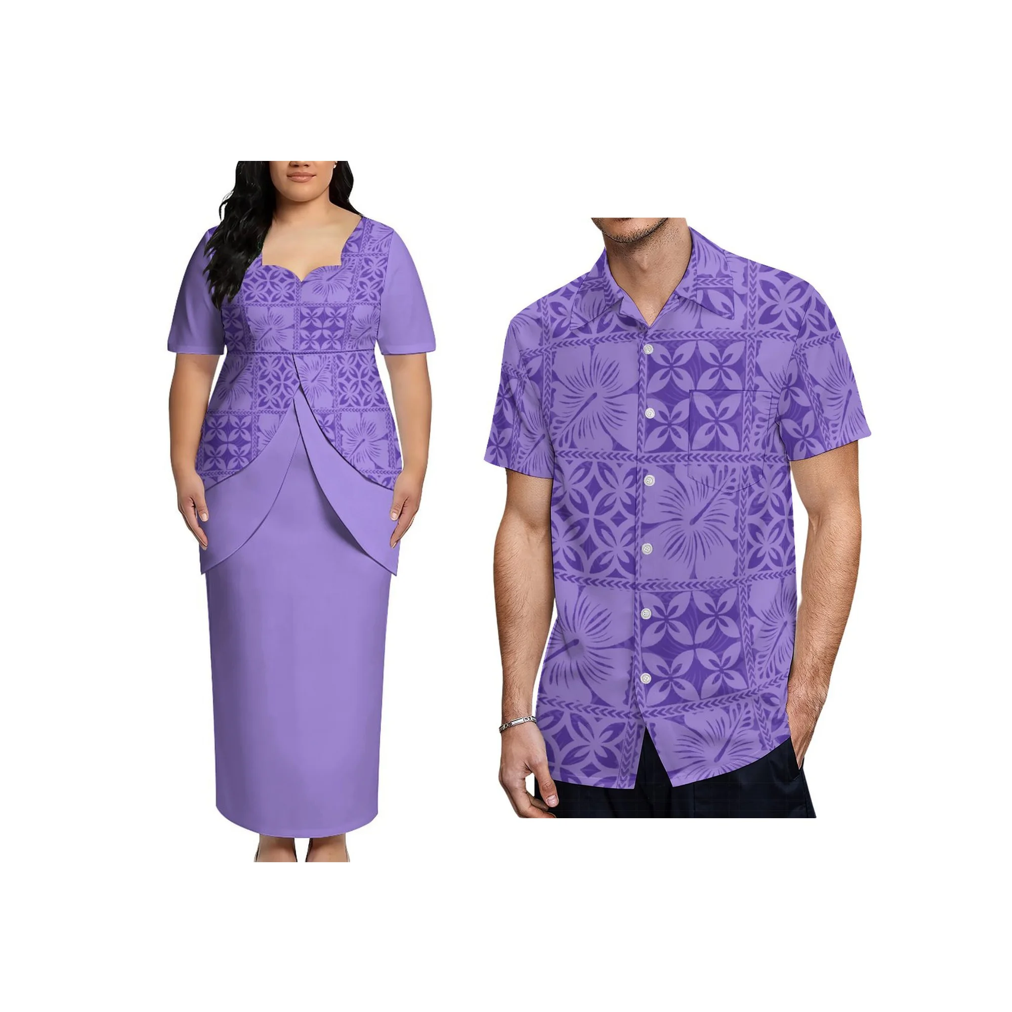 High Quality Custom Polynesian Tribal Print Plus Size Puletasi Dress Two Pieces Sets Maxi Dress for Lady Daily Wear
High Quality Custom Polynesian Tribal Print Plus Size Puletasi Dress Two Pieces Sets Maxi Dress for Lady Daily Wear