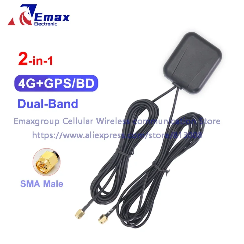 1 шт. 4G + GPS/Beidou 2-в-1 комбинированная антенна 8Dbi 30Dbi усилитель сигнала SMA штекер 3 м кабель
1 шт. 4G + GPS/Beidou 2-в-1 комбинированная антенна 8Dbi 30Dbi усилитель сигнала SMA штекер 3 м кабель